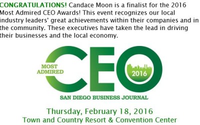 02.01.2016 Most Admired CEO Finalist – San Diego Business Journal